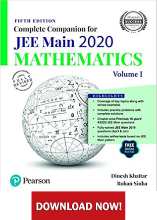 Pearson JEE Main Maths Book 